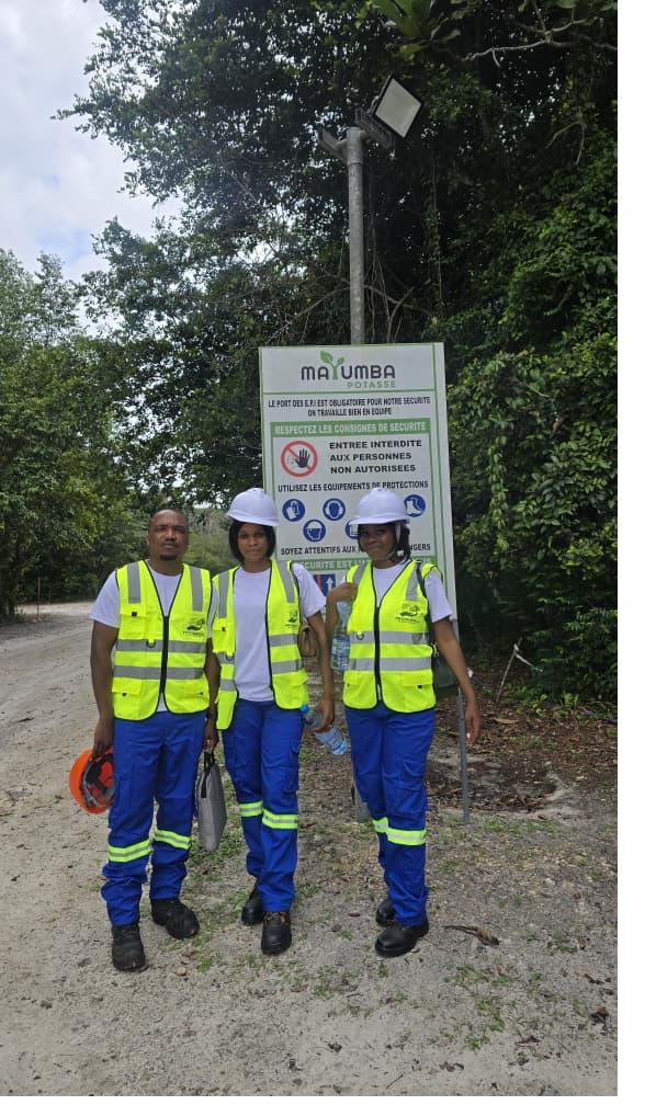 Équipe technique P.G.S au projet Mayumba Potasse, Gabon